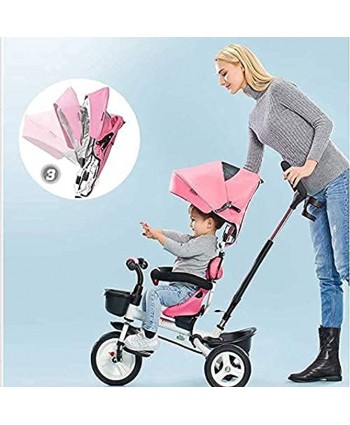 Stroller Wagon Tricycle Trike Baby Stroller Pushchairs Trolley,bicycle Children's Tricycle Baby Folding 1-6-year-old Carriage Stroller Bike color : Blue Color : Pink over 1 year old girl gifts