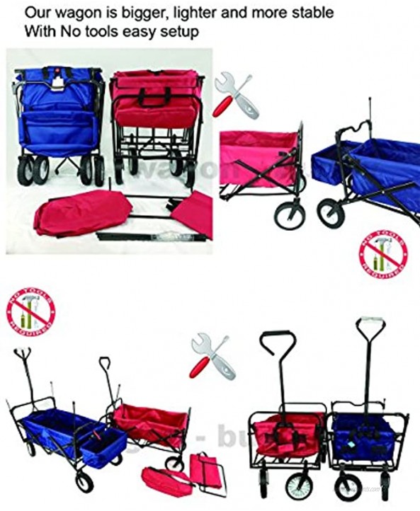 BLACK PUSH AND PULL HANDLE WITH REAR FOOT BRAKE FOLDING STROLLER WAGON W CANOPY OUTDOOR SPORT COLLAPSIBLE BABY TROLLEY GARDEN UTILITY SHOPPING TRAVEL CARTFREE CARRYING BAG EASY SETUP NO TOOL NEED