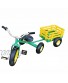 Classic Tricycle with Wagon Set Pull Along Trike Toy Outdoors Kids Exercise • DAR REN