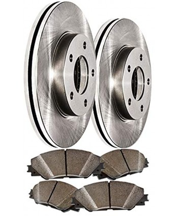 Front Premium Quiet technology Brake Rotors and severe Duty Metallic Pads MAXE9802M
