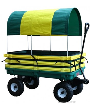 Millside Industries Trekker Wagon with Yellow Poly Rack Set