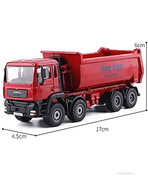 Nuoyazou Available Metal Anti-Fall Boy Toy Car Alloy Dump Truck Model 3 Colors Simulation Engineering Car Children's Toy Gift