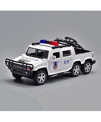 Nuoyazou Pull Back Metal Toy Car Black Special Police Alloy Pickup Truck Police Car Model Sound and Light Simulation Sound Effect Toy Car Inertia Drop-Proof Children's Toy Car