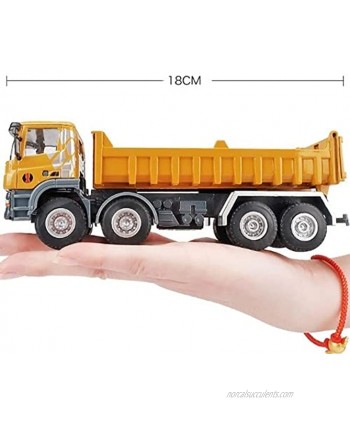 Nuoyazou Simulation Engineering Vehicle Toy Alloy Pull 1:50 Dump Truck Model at Construction Site Back Boy Dump Truck Toy Metal Truck Construction Vehicle