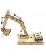 RENFEIYUAN Assembly Wooden Excavator Model DIY Assembled Hydraulic Digger Car Playset Student Science Handmade Toy Educational Experiment Kit Set for Kids Toddler Child excavators Toys