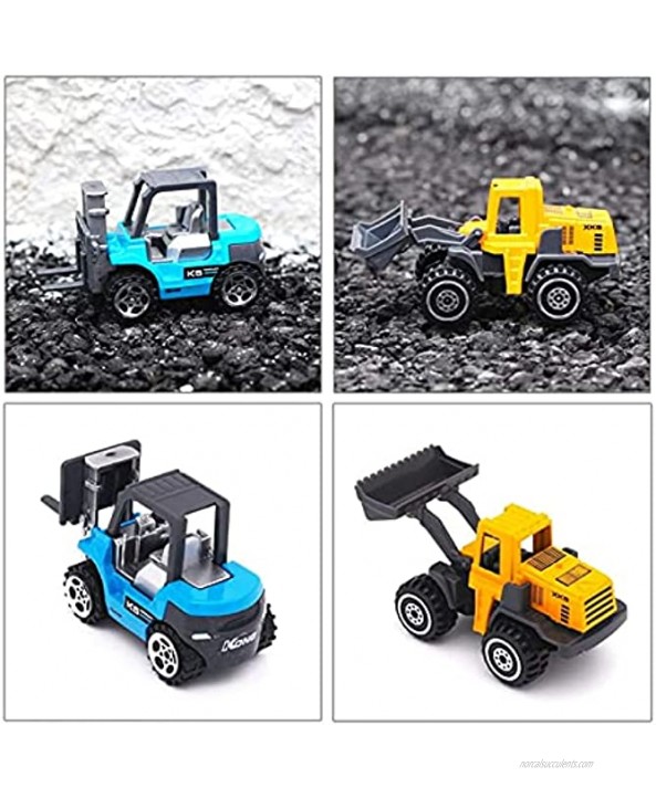 RENFEIYUAN Die Cast Construction Trucks Colorful Engineering Car Play Set Educational Vehicle Toys for Kids Boys 3 4 5 6 excavators Toys