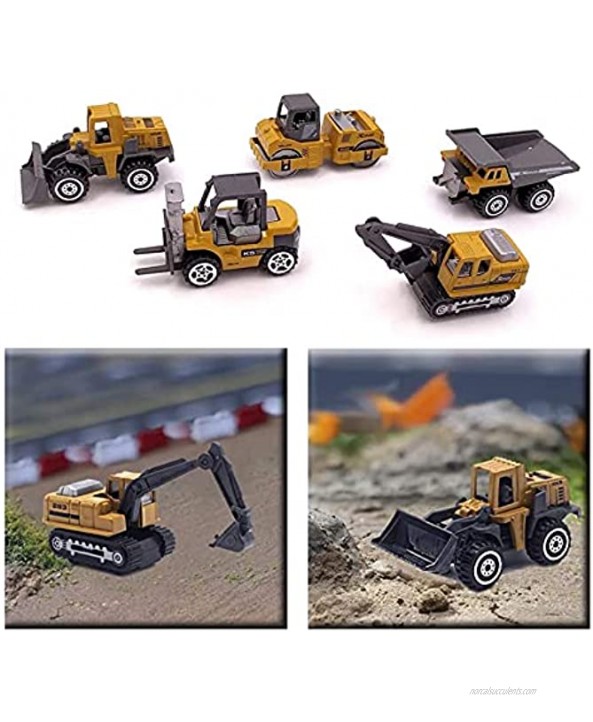 RENFEIYUAN Mini Toy Truck Construction Vehicle Excavator Metal Transport Car Play Vehicles Set for Boys and Girls 3 4 5 Years Random delivery excavators Toys