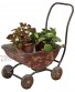 Very Cute Old Fashioned Vintage Styled Metal Wagon Planter ~ 17.5" Old Doll Wagon
